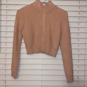 light pink cropped long sleeve